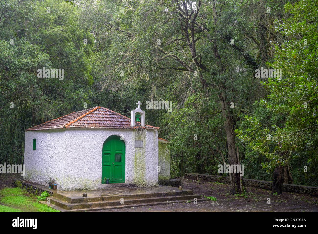 Ermita de nuestra Senora de Lourdes, Hermigua, La Gomera, Spain Stock ...