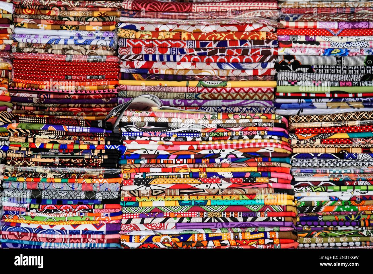 Fabrics, cloth sale, old town, Jaipur, Rajasthan, India Stock Photo Alamy