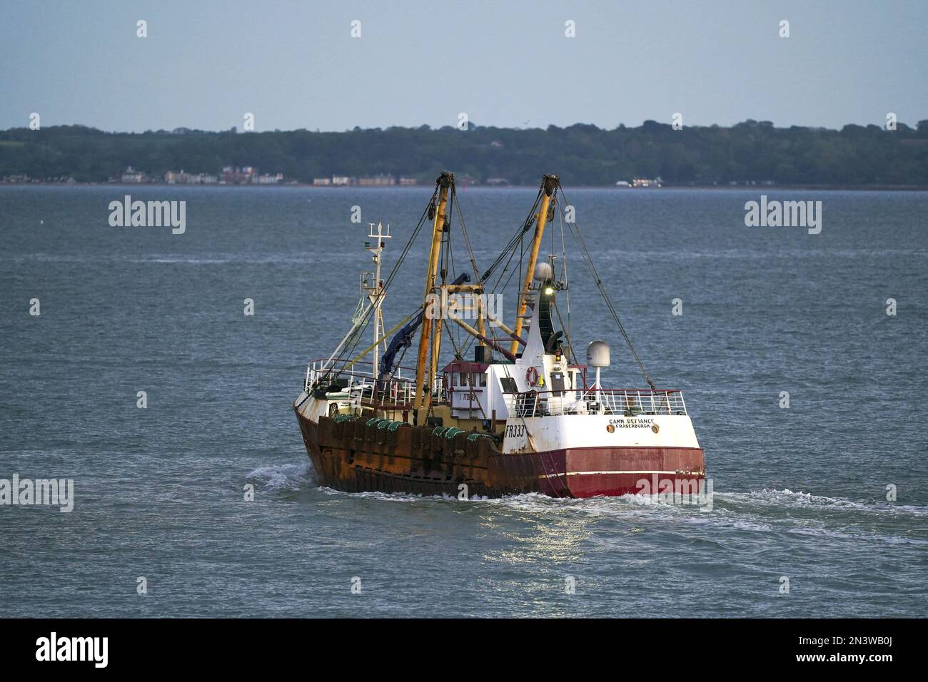 File photo dated 22/05/21 of a fishing trawler, as more than half of Scots would back a ban on fishing boats dragging nets along the seabed in waters closer to the shore. Stock Photo