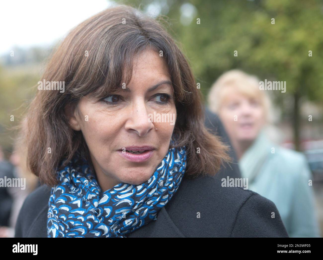 Paris Mayor Anne Hidalgo is pictured in Paris, Wednesday, Oct. 8 , 2014 ...