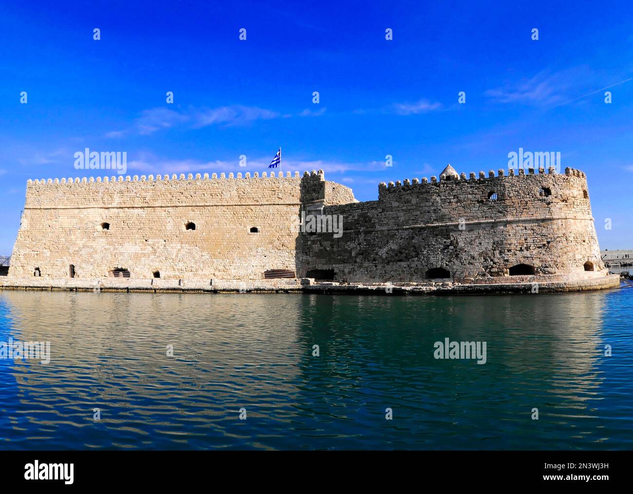 Koules Fortress or Rocca al Mare Fortress, Iraklio, Crete, Greece Stock Photo