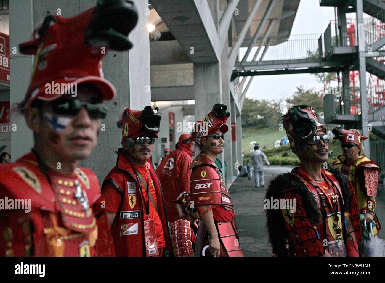 Ferrari Supporters Ferrari supporters wait for the start of the Japanese Formula One Grand ...