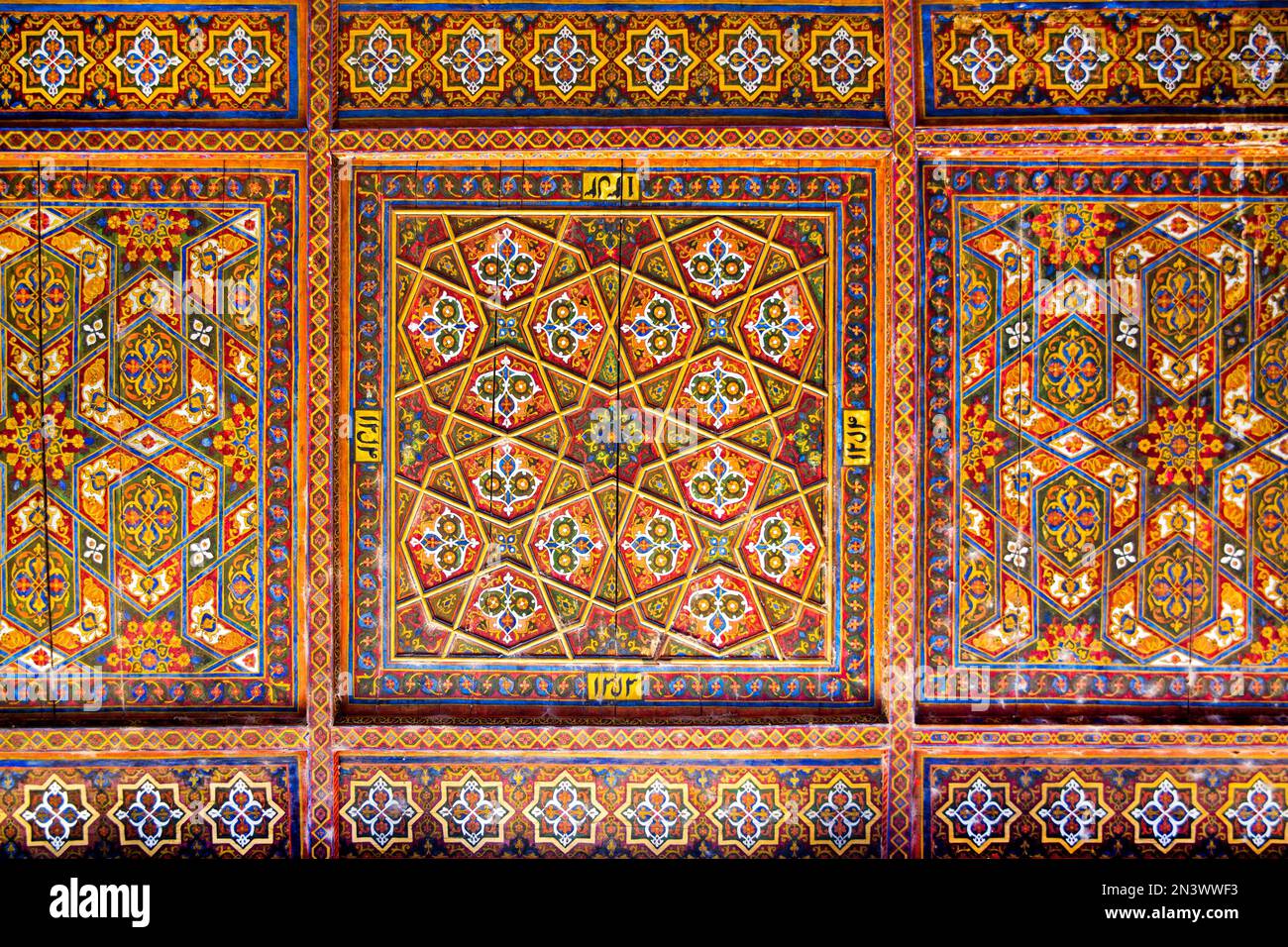 Reception Square with Ceiling Painting, Ko'xna Ark Citadel, Khiva ...