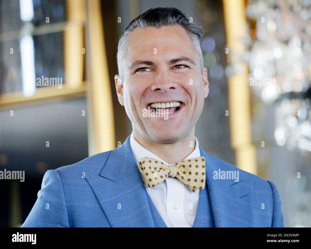 Michael Ranella Band leader Michael Arenella smiles during an interview in the Rainbow ...