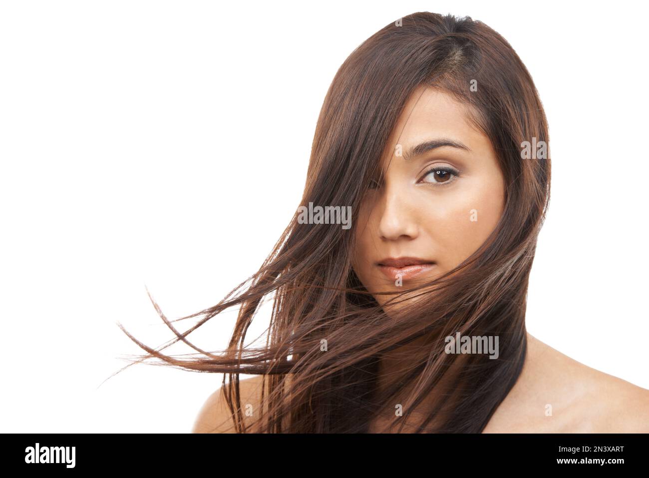 Attractive woman long hair hi-res stock photography and images - Alamy