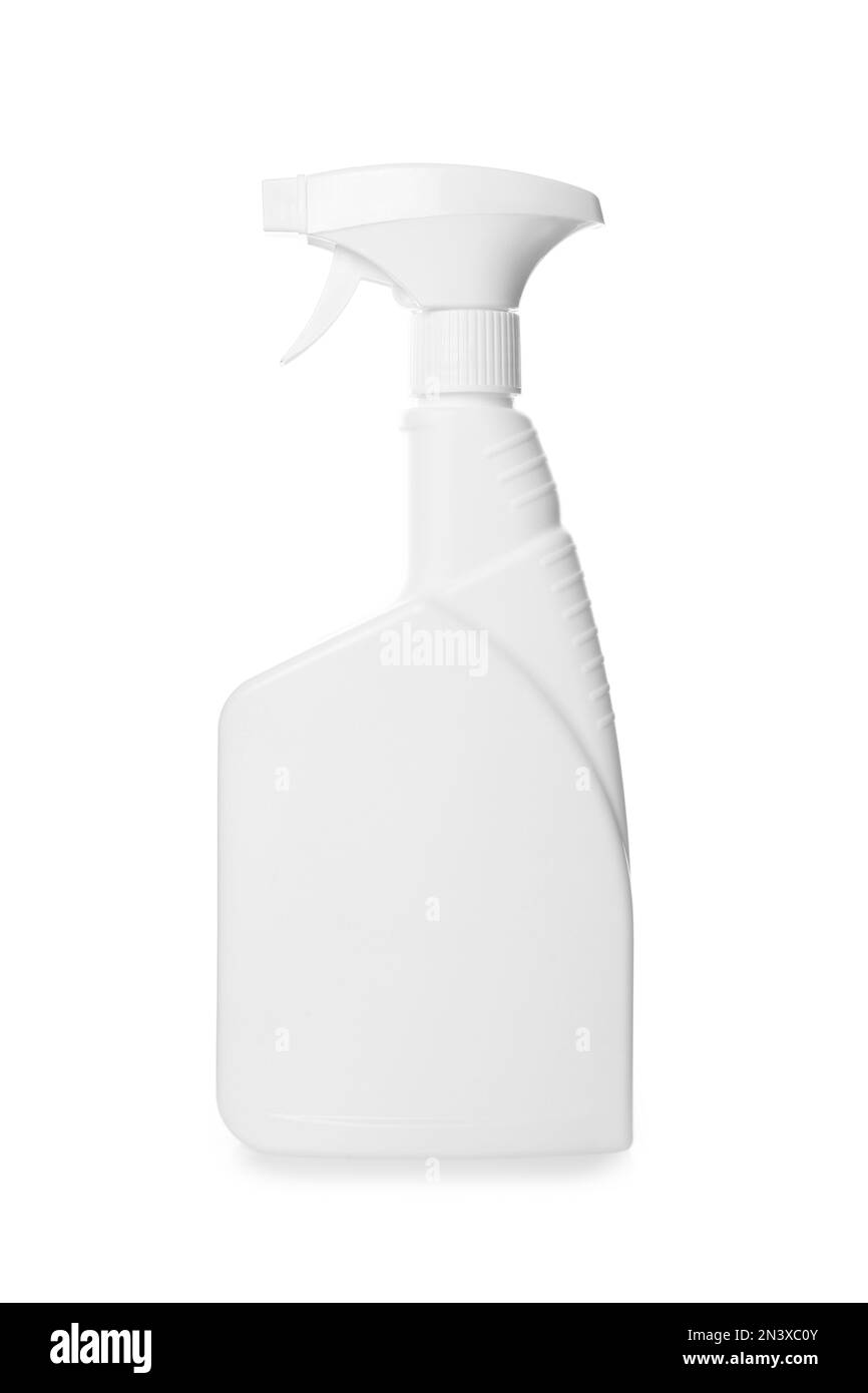 Spray bottle of cleaning product isolated on white Stock Photo Alamy