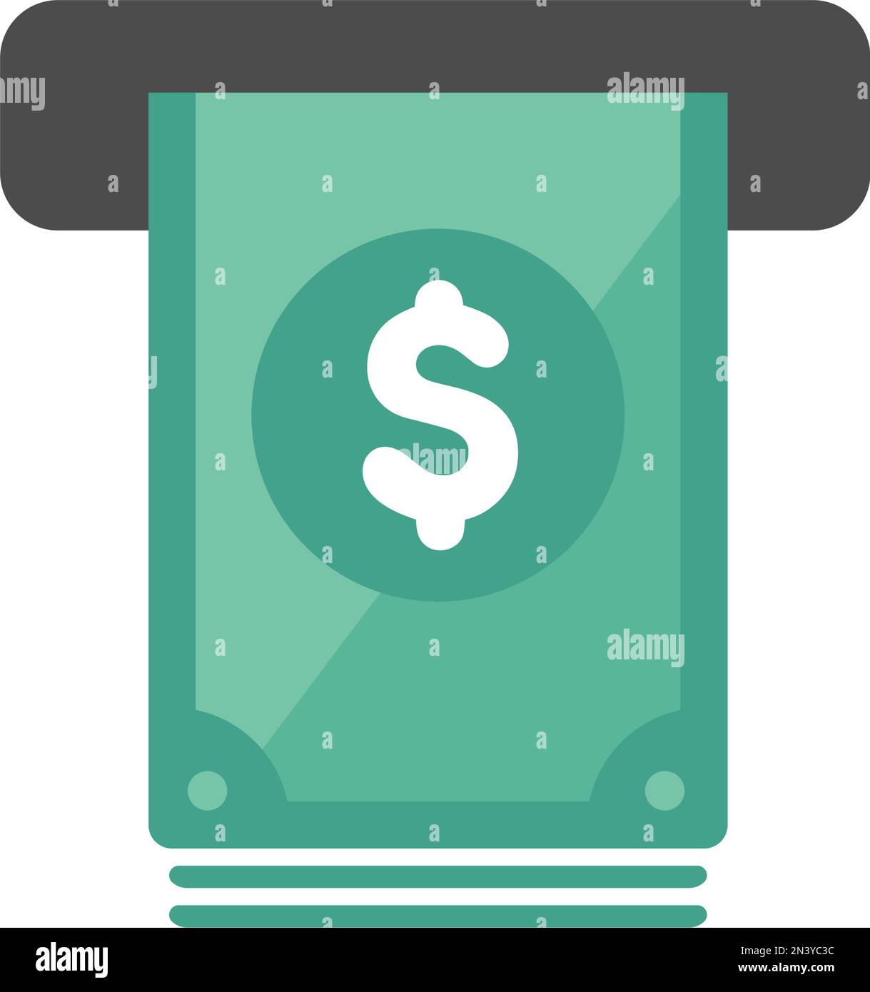 ATM, cash dispenser vector icon (US dollar) Stock Vector