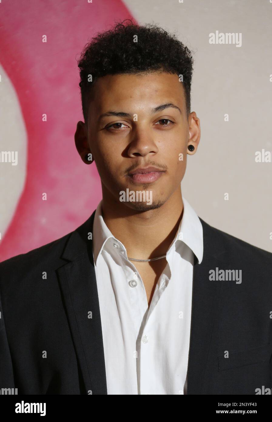 Jordan Bolger arrives for a private screening of the new series of