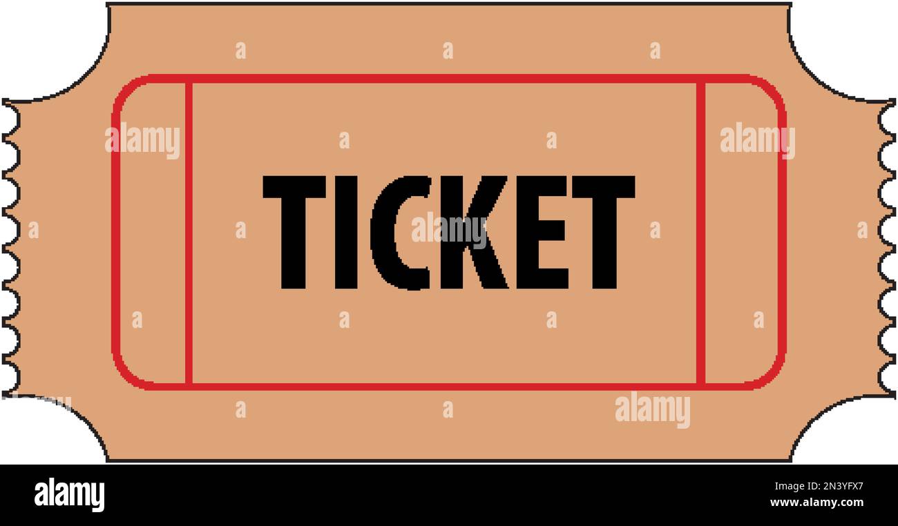 A movie ticket icon illustration Stock Vector Image & Art - Alamy