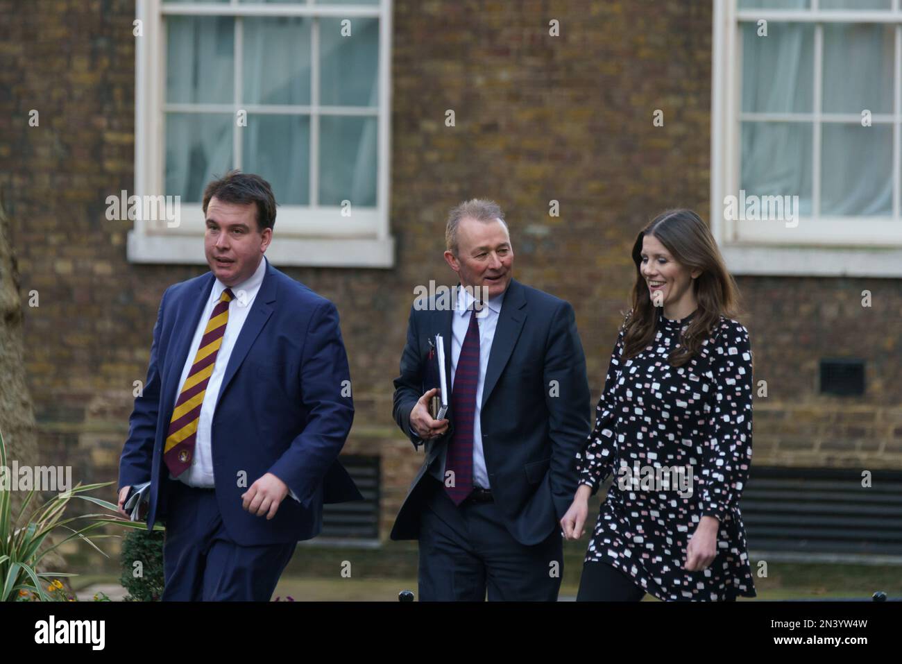 7th February 2023, Downing St, London, UK Ministers arrive for