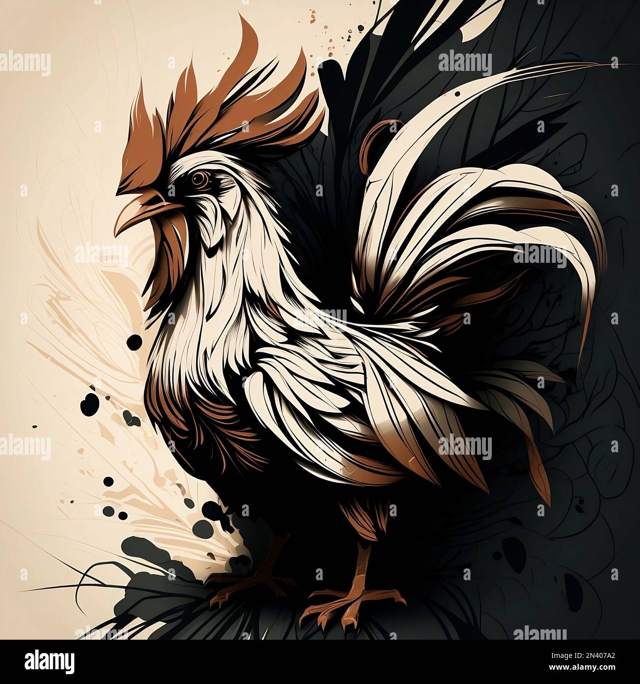Japanese Bird Tattoo Design Phoenix Fowl Long Tail Chicken Tattoos Animal  Illustrative Tattoo Sticker Realistic Temporary Tattoo Flash Art - Etsy