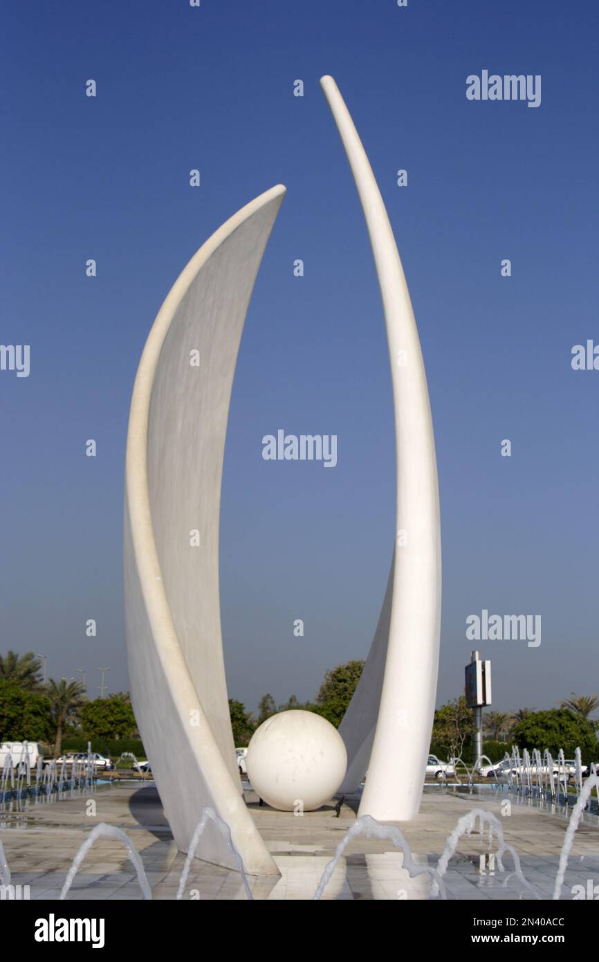 The Sail Monument, Manama, Kingdom of Bahrain Stock Photo Alamy