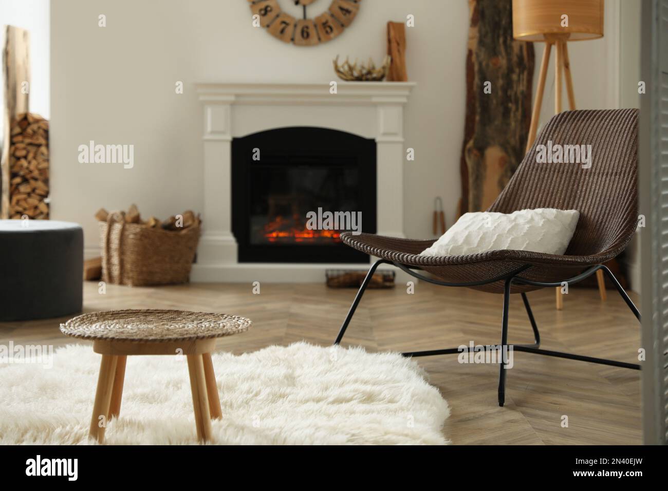 Beautiful Cozy Living Room With Fireplace Cozy Living Room Interior