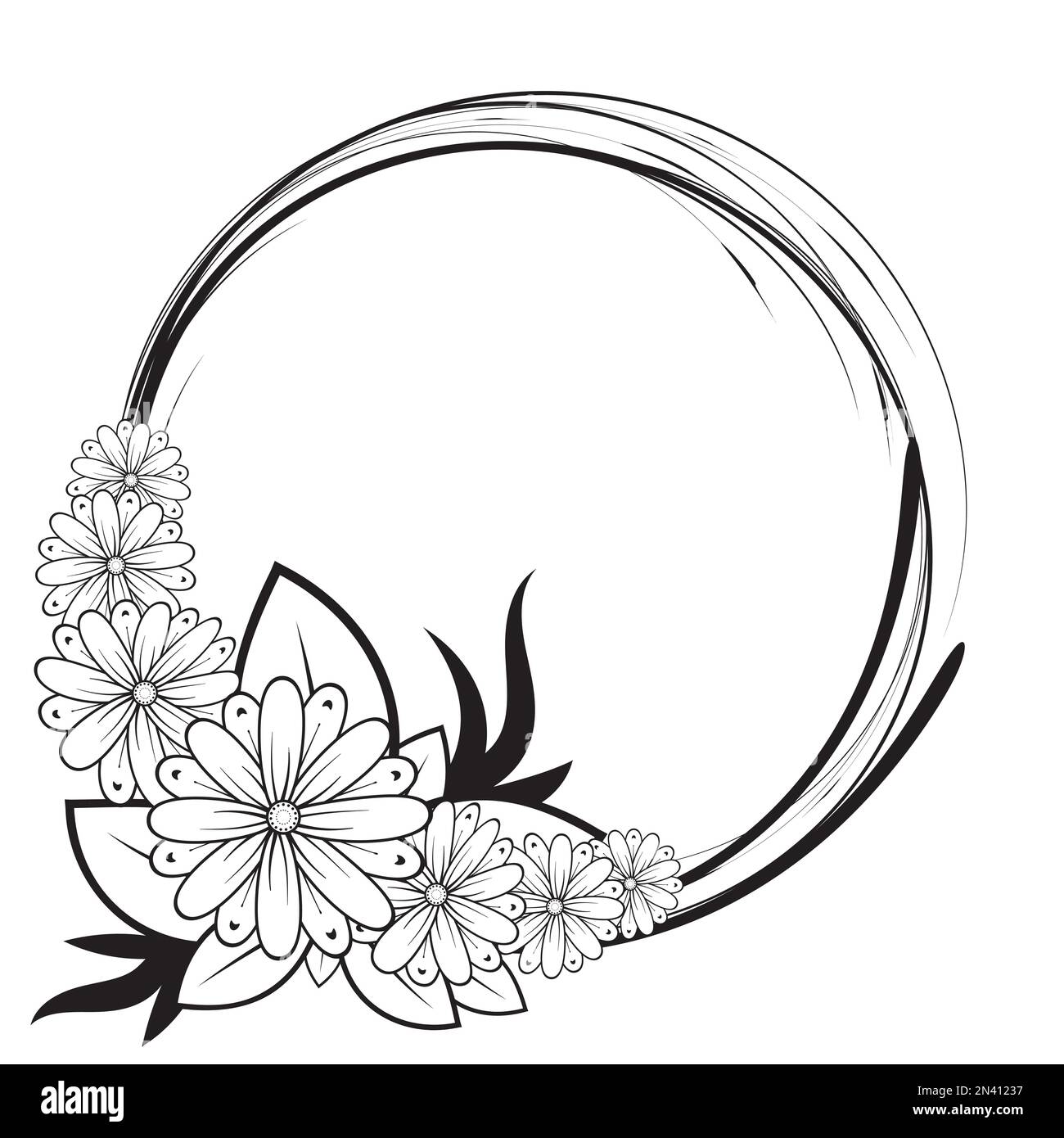 Ornate frame clip art Black and White Stock Photos & Images - Alamy