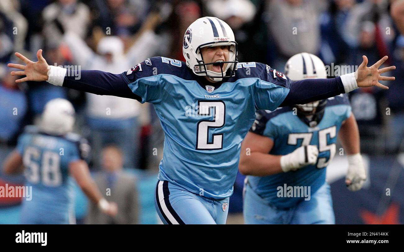 FILE – In this Dec. 3, 2006 file photo, Tennessee Titans kicker Rob