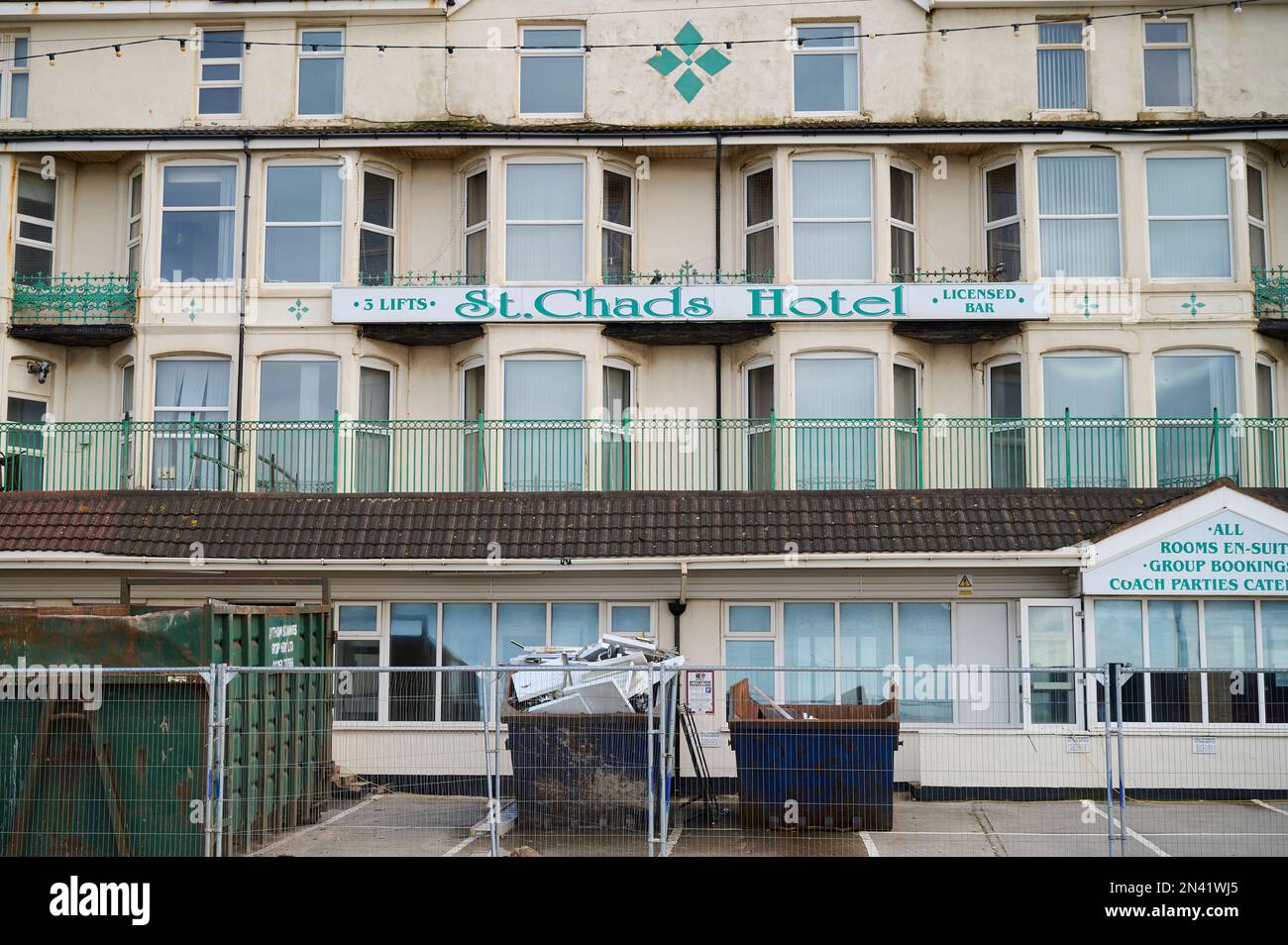 The popular St Chads Hotel in Blackpool set for demolition Stock Photo