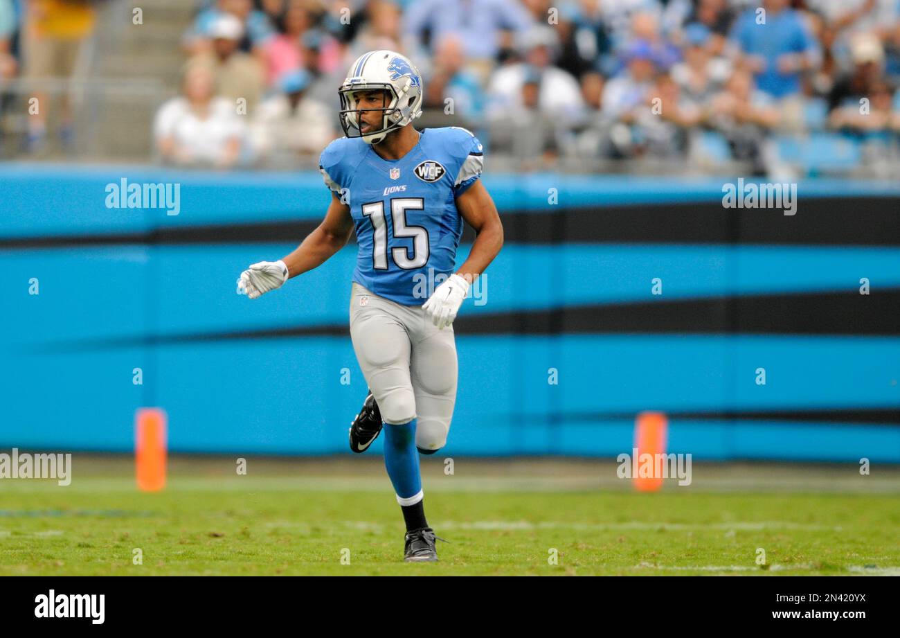 Detroit Lions wide receiver Golden Tate (15) is shown during an NFL