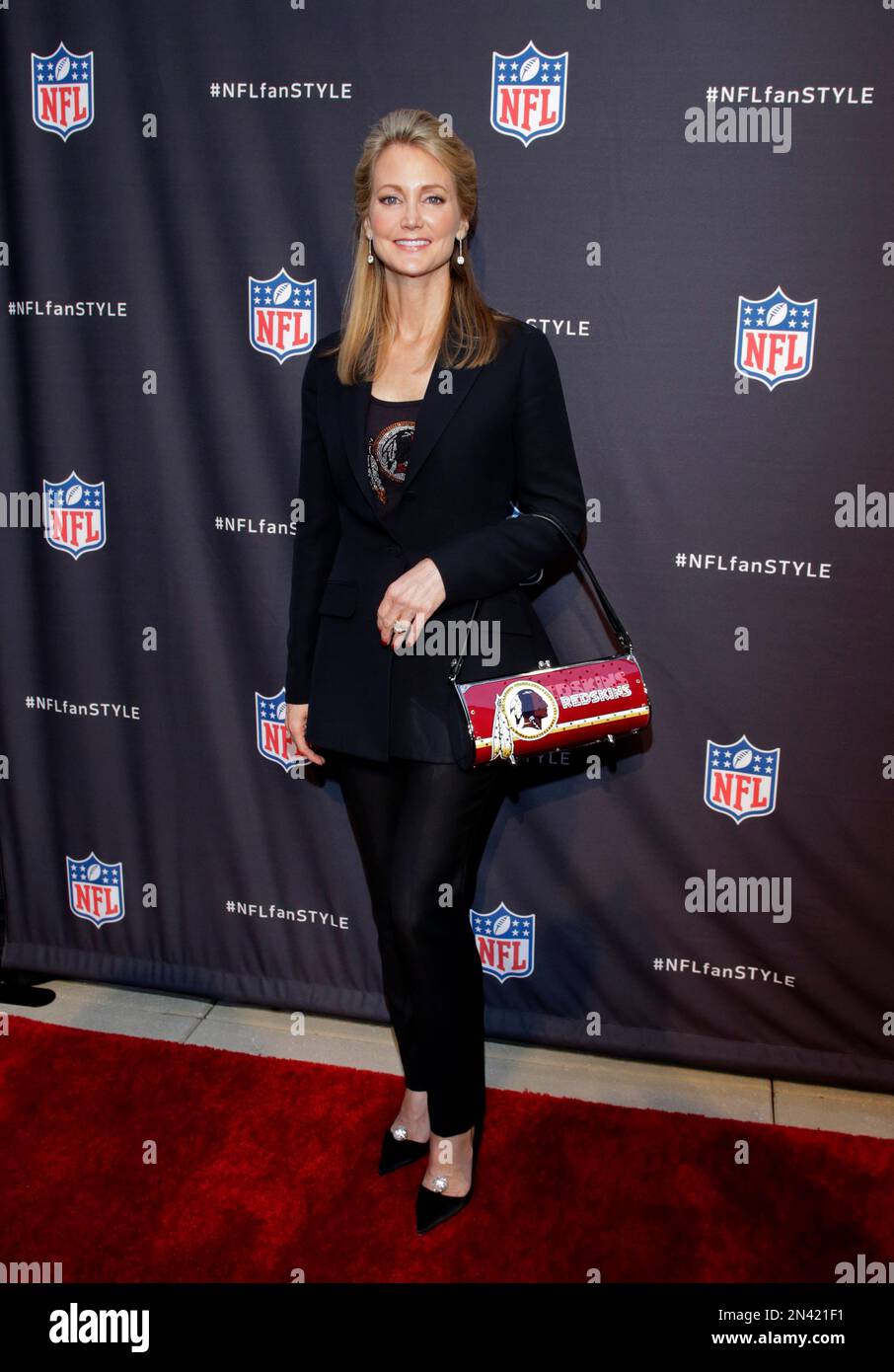 Tanya Snyder, wife of Redskins Owner Daniel M. Snyder, walks the red ...