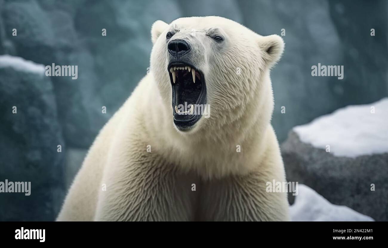 Polar bear feeding zoo hi-res stock photography and images - Alamy