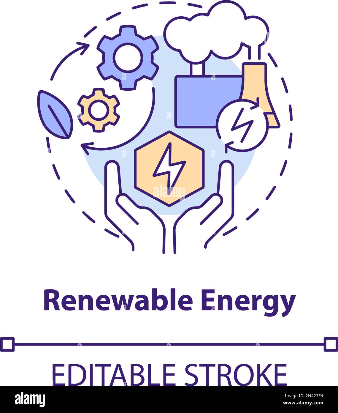 Renewable energy concept icon Stock Vector Image & Art Alamy