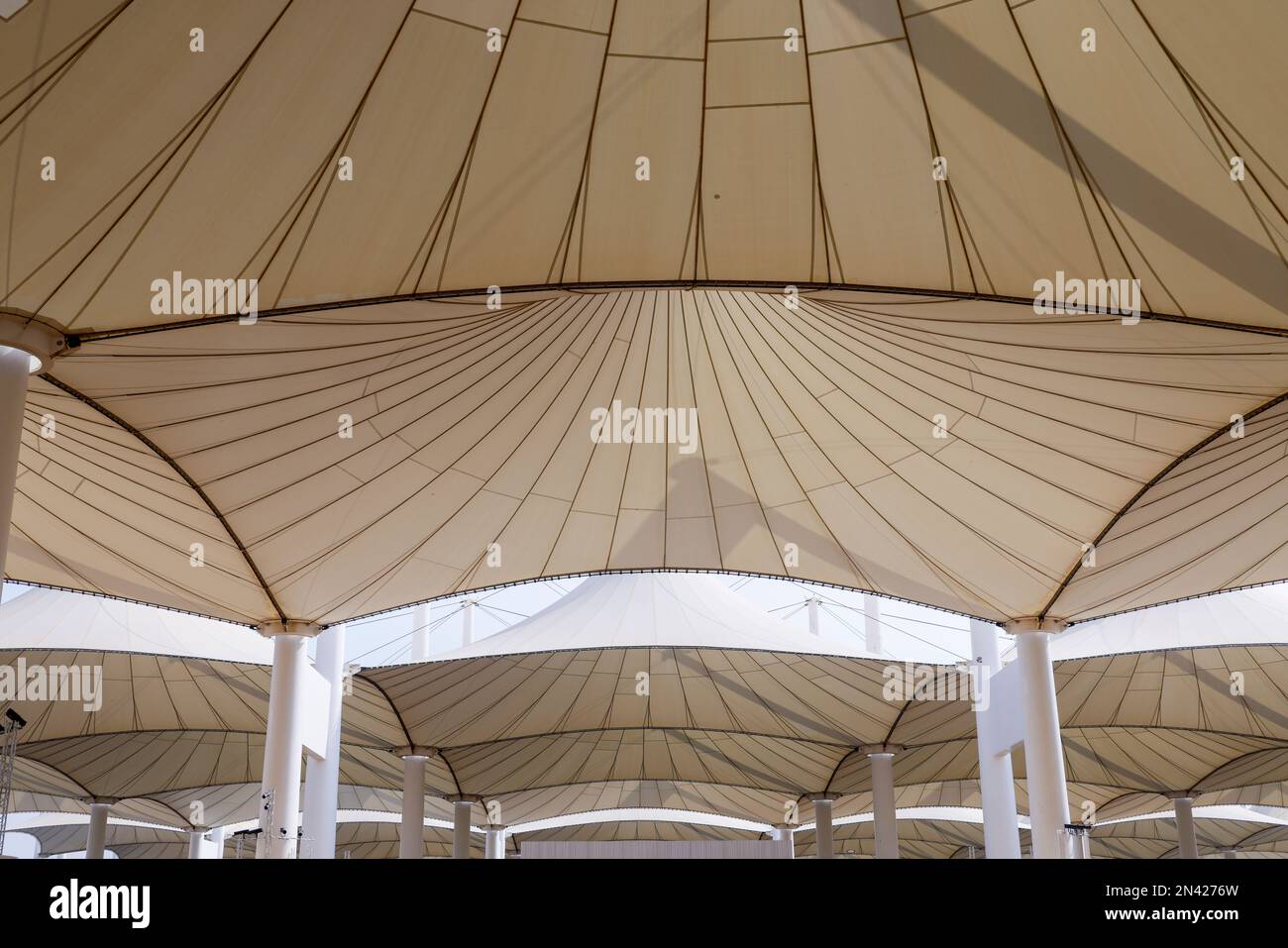 Hajj Terminal of King Abdulaziz International Airport, Jeddah, Saudi Arabia Stock Photo