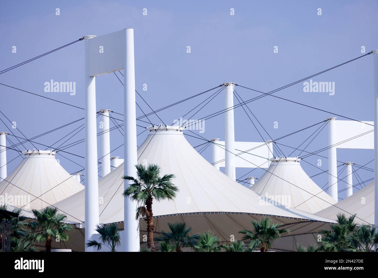 Hajj Terminal of King Abdulaziz International Airport, Jeddah, Saudi Arabia Stock Photo