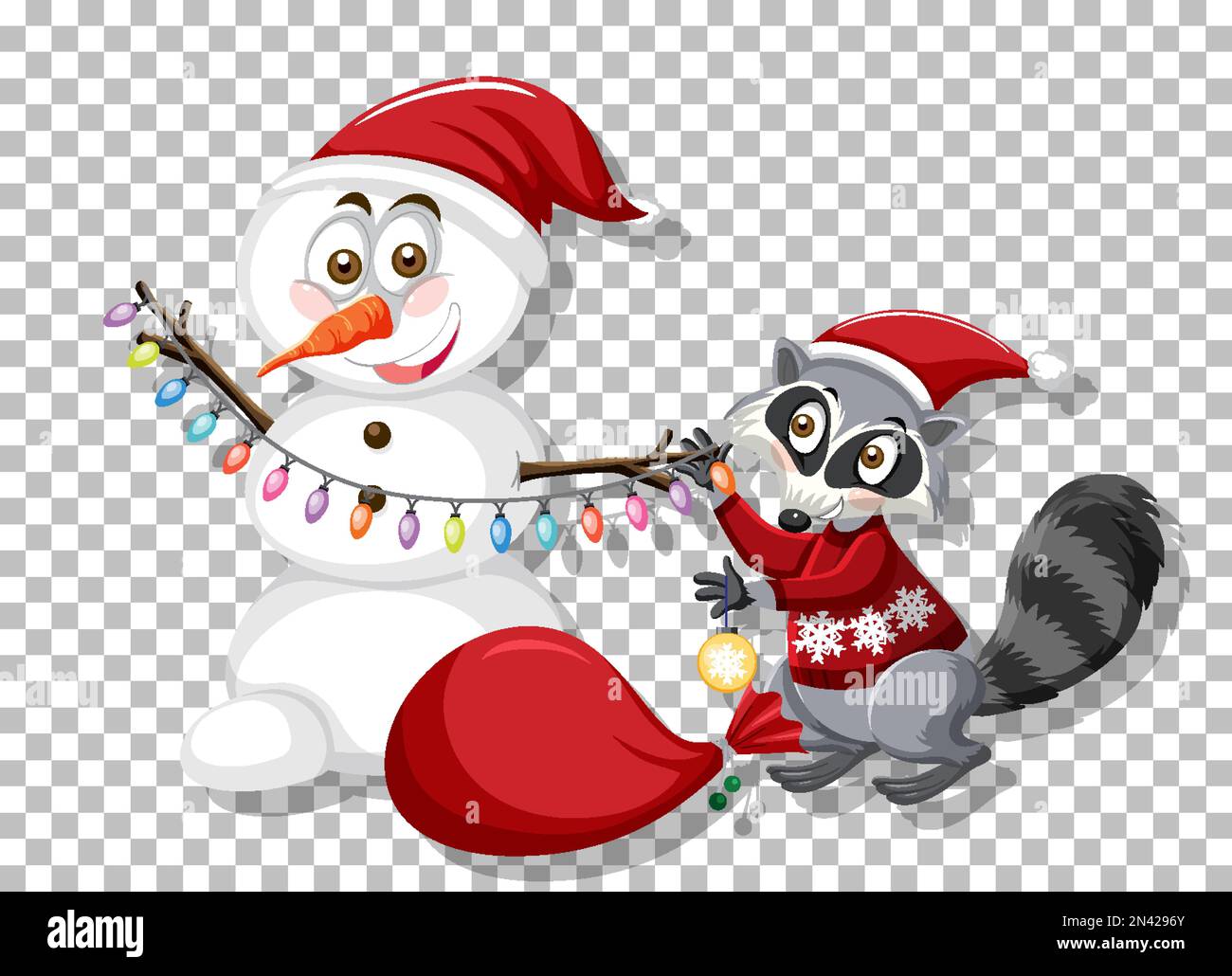 A snow man on grid background illustration Stock Vector Image & Art - Alamy