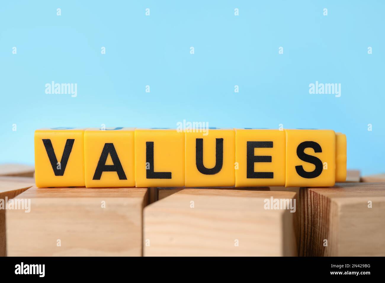 Blocks word values on hi-res stock photography and images - Alamy