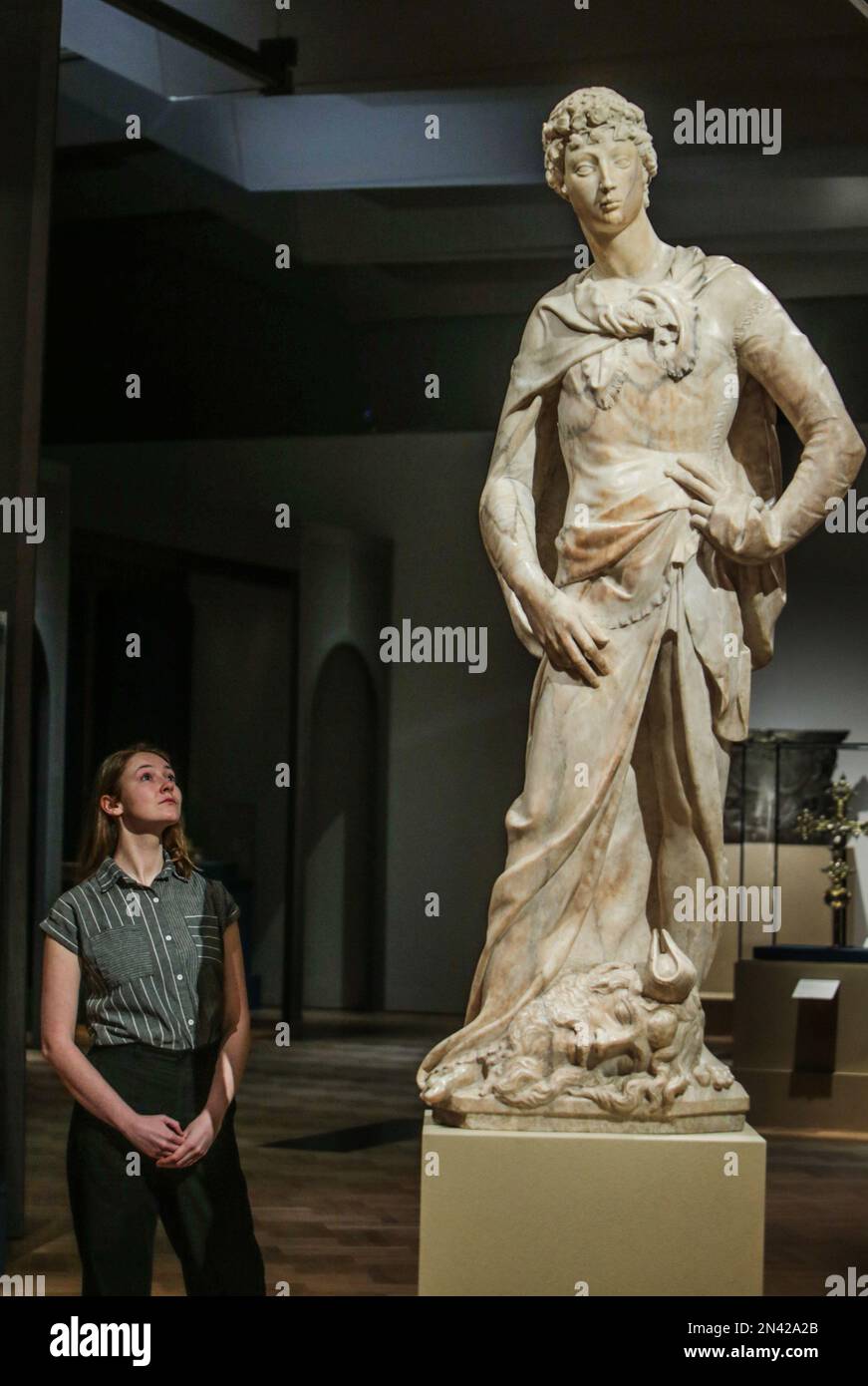 Circle of Donatello (circa 1386-1466), Italian, Florence, mid-15th century, Relief with the Virgin and Child, Old Master Sculpture & Works of Art, 2021