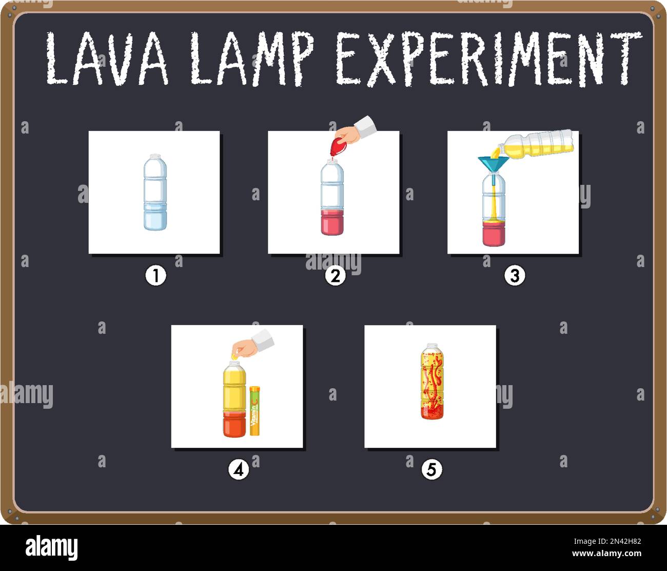 Lava lamp science experiment illustration Stock Vector Image & Art - Alamy