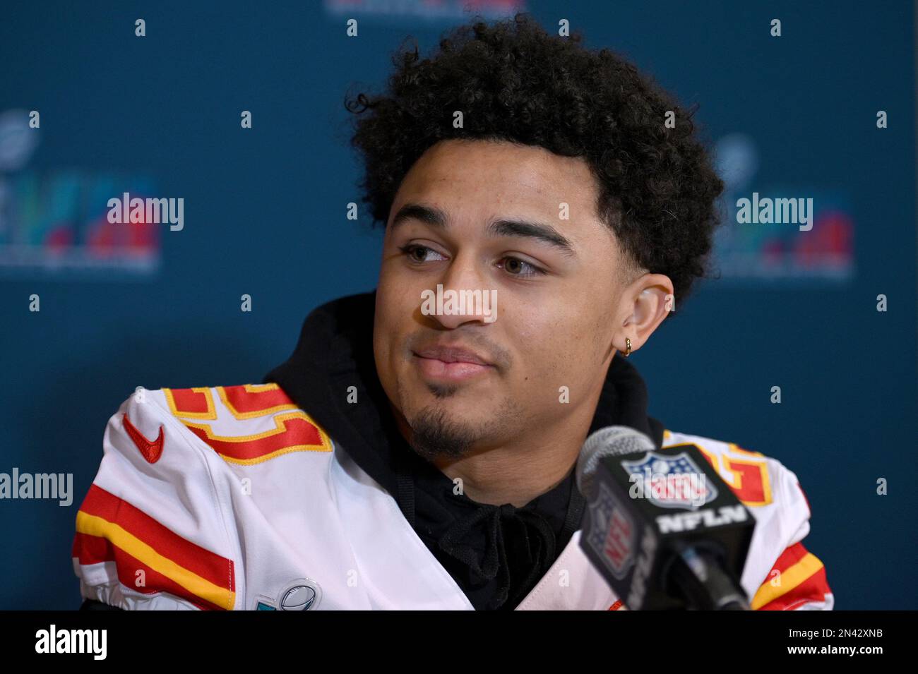 Kansas City Chiefs Cornerback Trent McDuffie Speaks To Members Of The kansas-city-chiefs-cornerback-trent-mcduffie-speaks-to-members-of-the