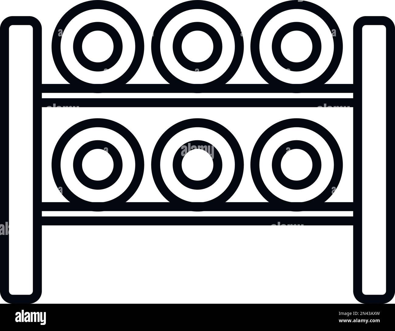 Spool thread rack Black and White Stock Photos & Images - Alamy