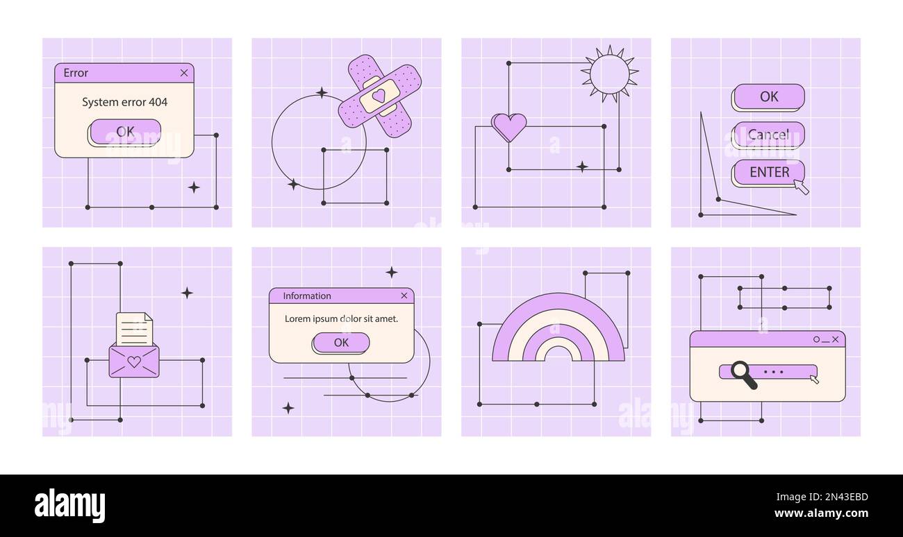 Social media ig story templates Retro 80s 90s Stock Vector Image Art Social media ig story templates Retro 80s 90s Stock Vector Image Art