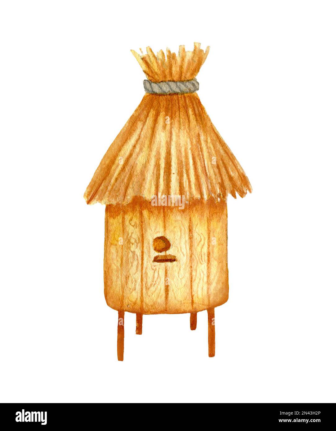 Bee hive illustration straw hi-res stock photography and images - Alamy
