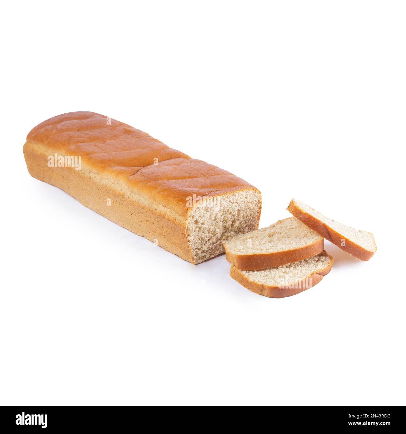 A bread isolated in white background Stock Photo - Alamy