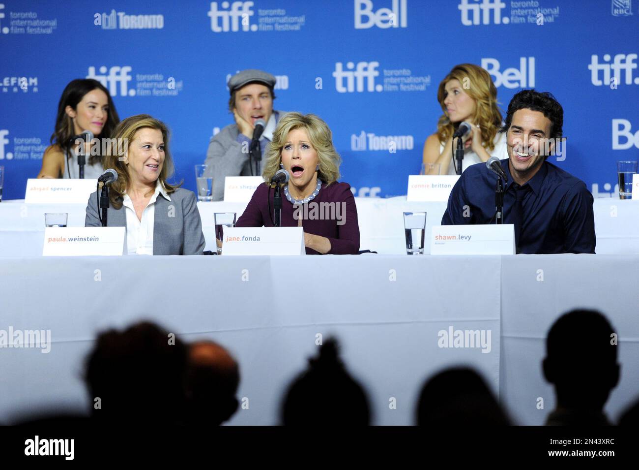 Abigail Spencer, and from left, Paula Weinstein, Dax Shepard, Jane
