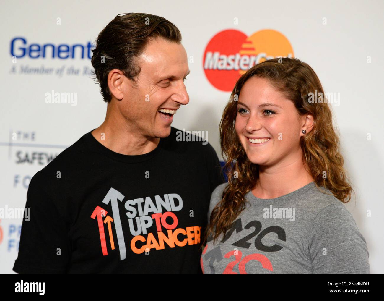 Tony Goldwyn, left, and Tess Frances Goldwyn arrive at the 4th Annual
