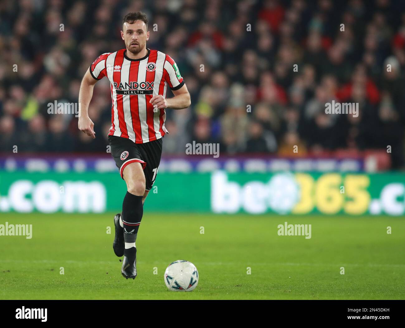 Sheffield, England, 7th February 2023.   Jack Robinson of Sheffield Utd during the The FA Cup match at Bramall Lane, Sheffield. Picture credit should read: Simon Bellis / Sportimage Stock Photo