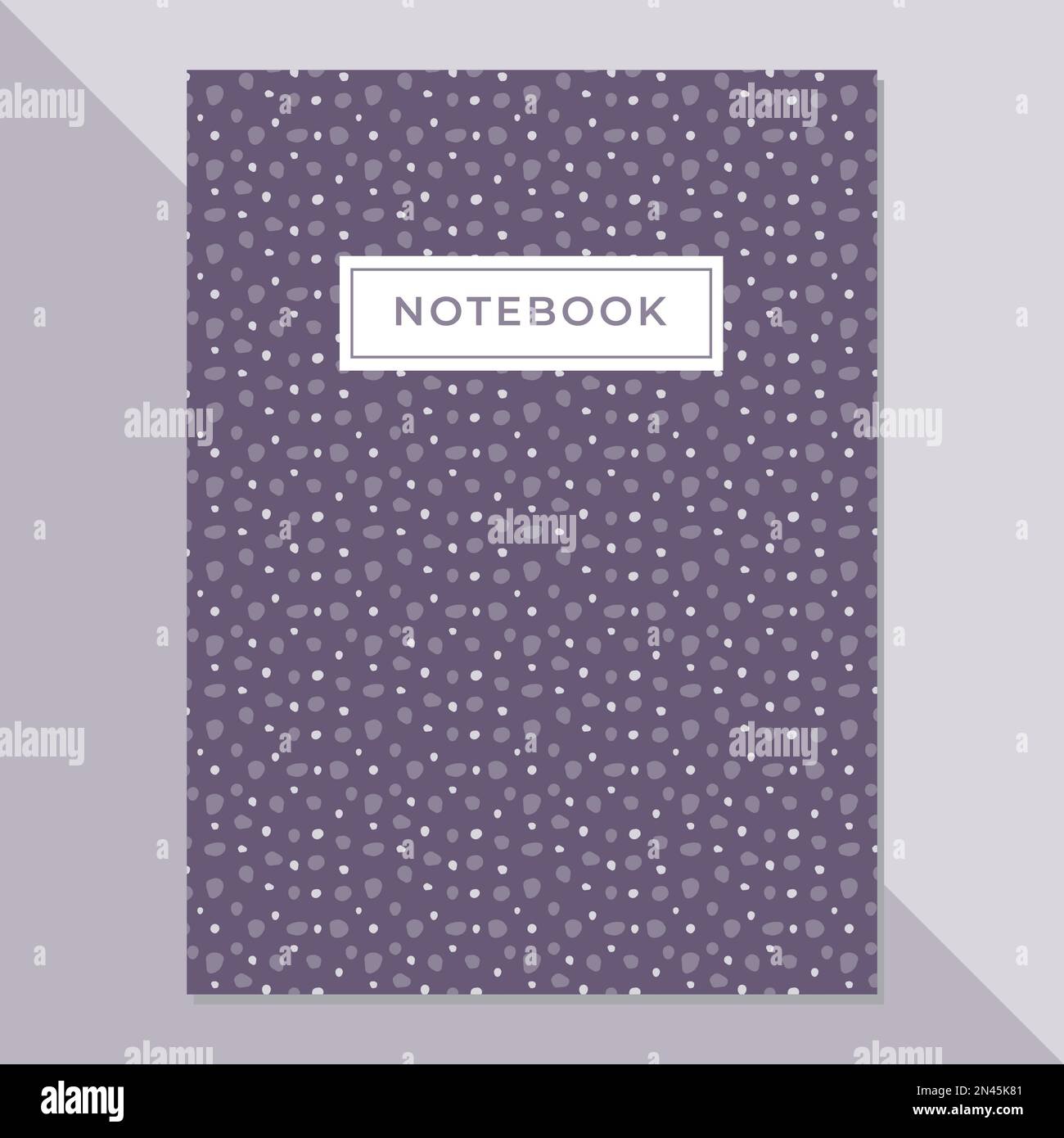 purple dotted Notebook Diary Cover Design, Journal Diary Book Cover