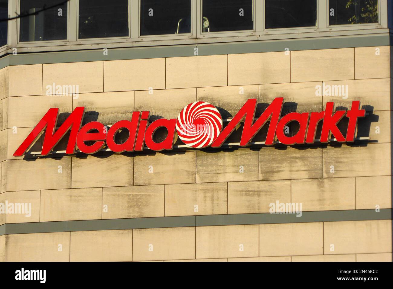 Media Markt Sign with Big Letter M in Front of a Store Editorial Image -  Image of center, concept: 209721785