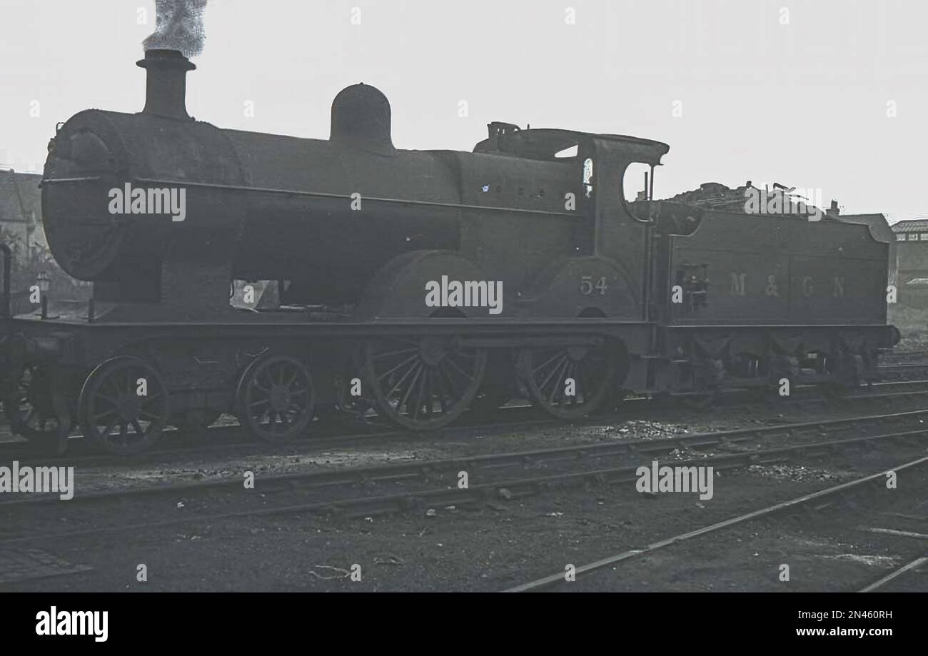 M&GNR 4-4-0 No.54 in the 1930s Stock Photo