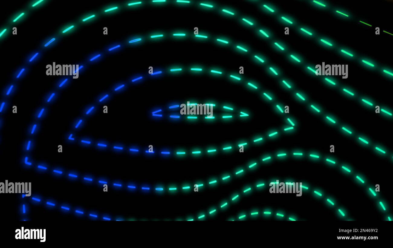 Colorful wave line with dash. Abstract wavy multi color geometric mesh ...