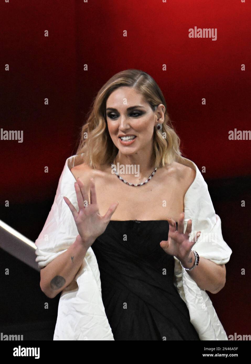 San Remo, . 08th Feb, 2023. Sanremo, Italy Sanremo Festival 2023 In the