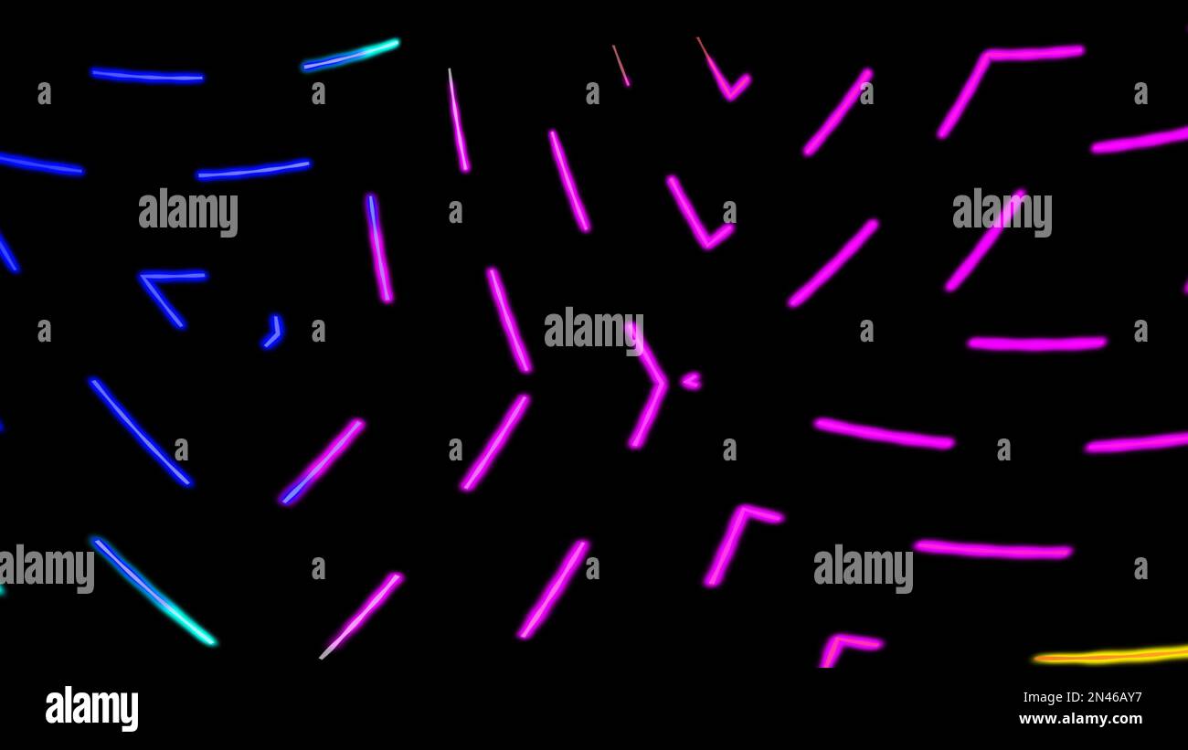 Colorful wave line with dash. Abstract wavy multi color geometric mesh ...