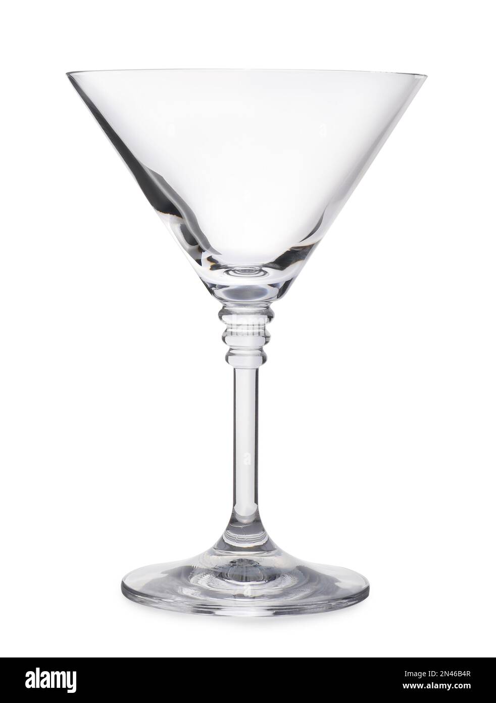 New empty martini glass isolated on white Stock Photo Alamy