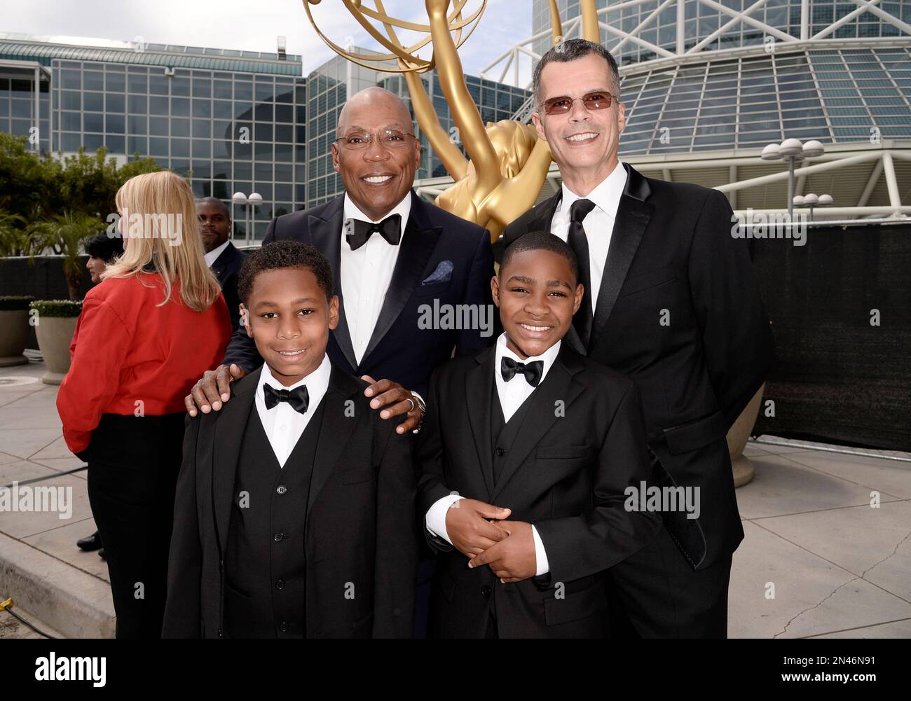 Paris Barclay Left And Christopher Mason And Sons Arrive At The 66th paris-barclay-left-and-christopher-mason-and-sons-arrive-at-the-66th