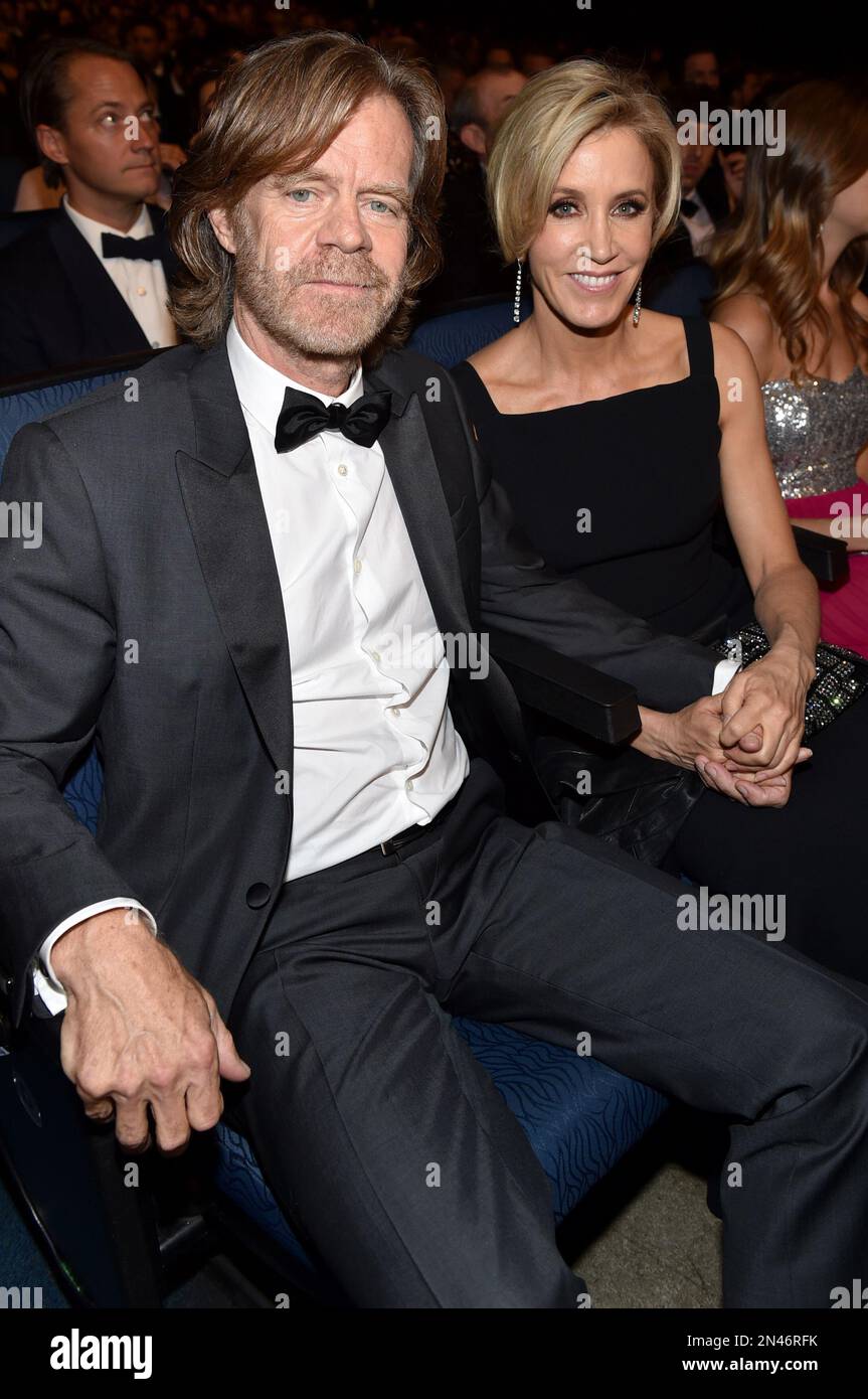 EXCLUSIVE William H. Macy, left, and Felicity Huffman pose at the