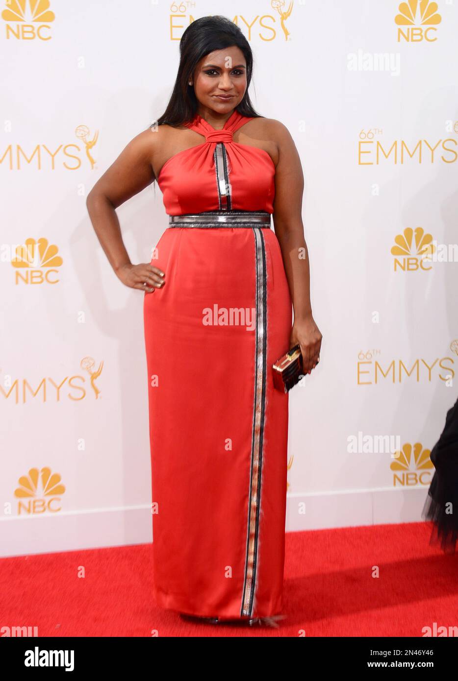 Mindy Struss Mindy Kaling arrives at the 66th Annual Primetime Emmy Awards at the ...
