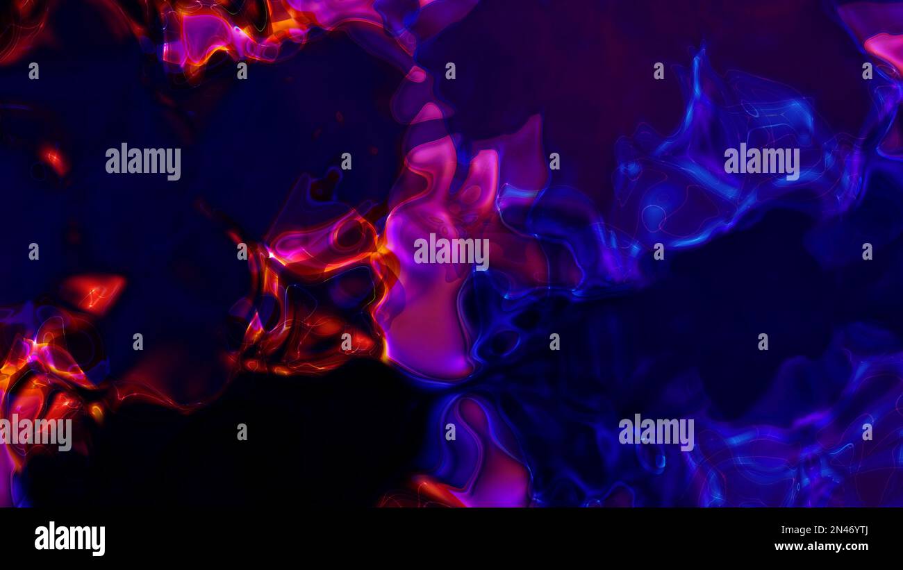 Abstract shiny glowing digital liquid wave background. Twisted 3d ...