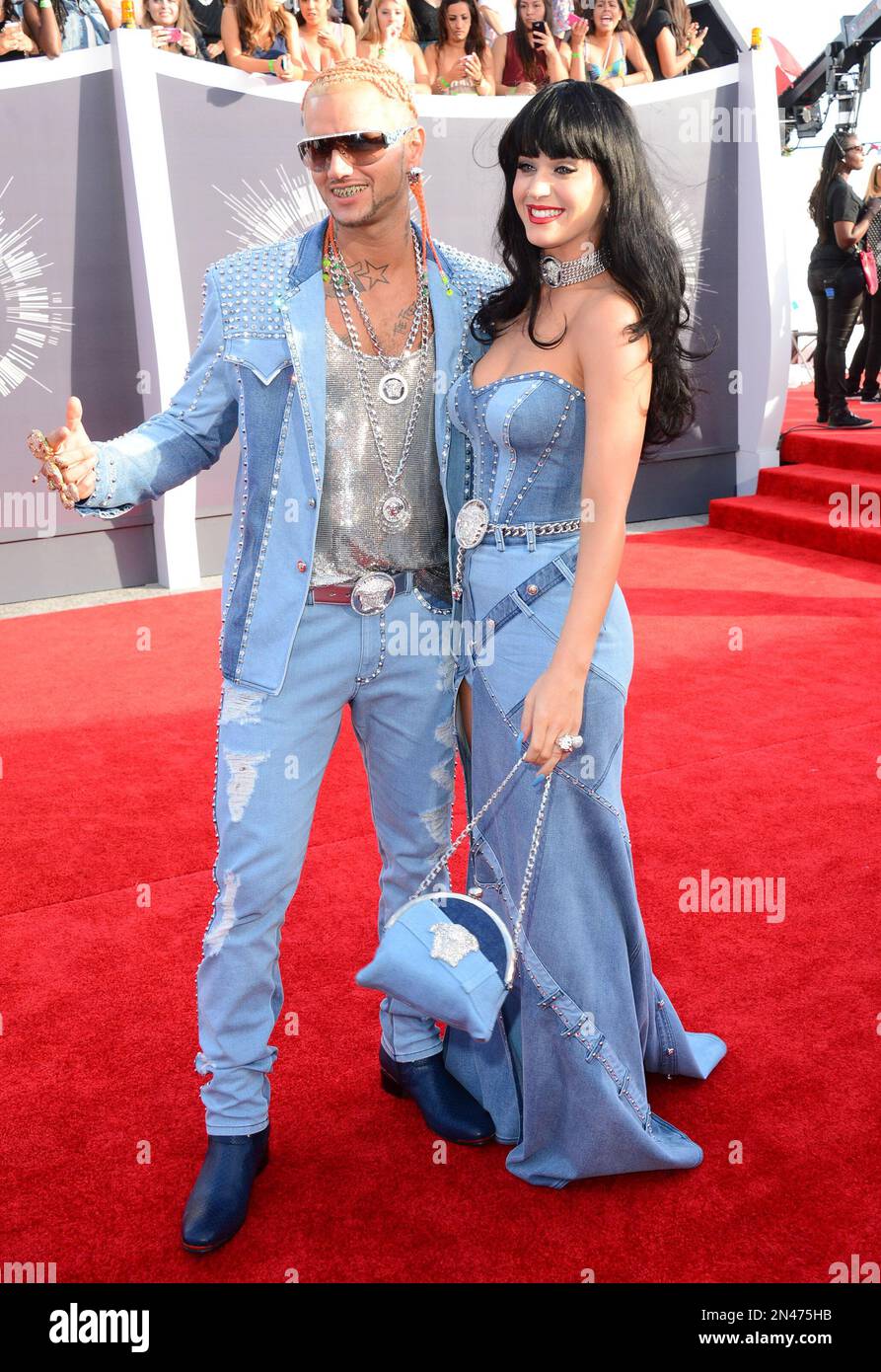 Riff Raff and Katy Perry arrive at the MTV Video Music Awards at The ...